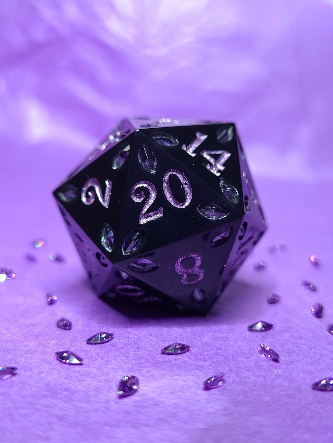 Gemburst: Eclipse (Violet) D20, 28mm