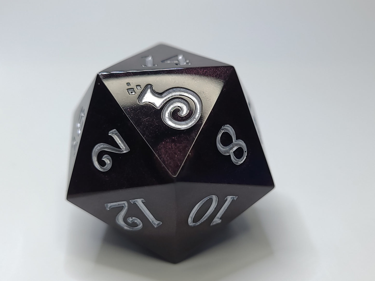 Bundle: Deep Red Crystal and Chonk D20 (33mm)
