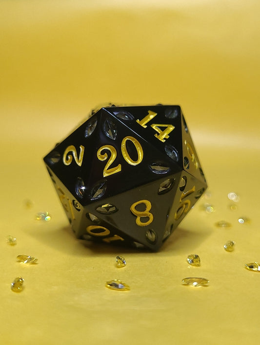 Gemburst: Eclipse (Yellow) D20, 28mm