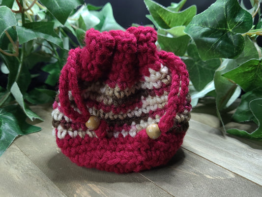Dice Bag - Rustic Red